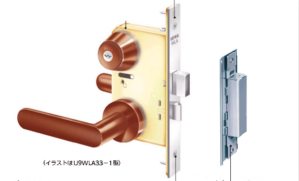 日本MIWA木制門(mén)執(zhí)手鎖